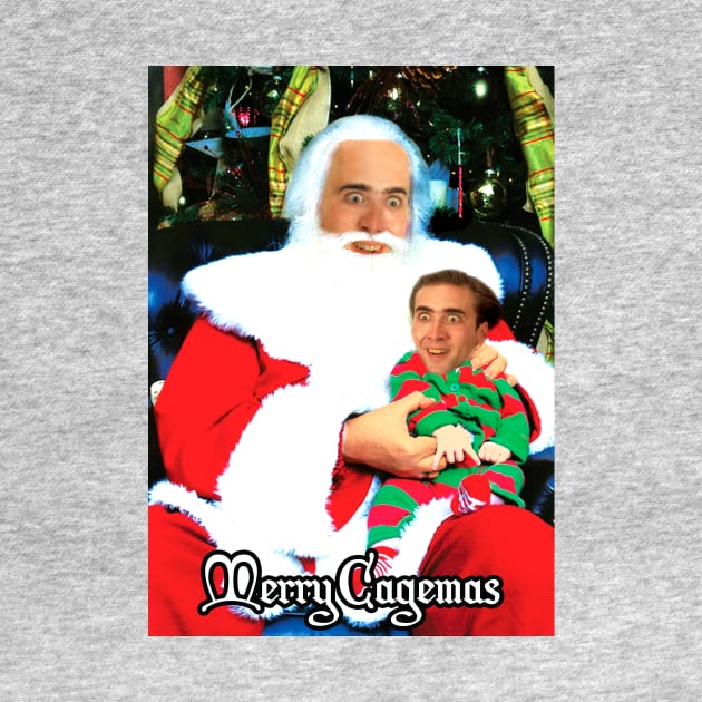 Merry Cagemas Santa Knee Nicolas Cage Christmas by Nova5